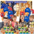 thumbnail image 4 of Sundrop boss Birthday Supplies Plates Decorations Decor Backdrop Banner Cake Topper Fans, 4 of 6