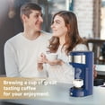 thumbnail image 2 of MINI Single Serve Coffee Maker,Instant Coffee Maker One Cup for K Cup & Ground Coffee,Portable Capsule Coffee Machine with 6 to 14oz Reservoir,90 Seconds Fast Brewing and One Button Operation, 2 of 8