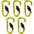 thumbnail image 6 of GearHill 3” Heavy Duty Carabiner Keychain Clip Aluminum D Ring Locking Carabiner, 5-Pack, 6 of 6