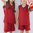 thumbnail image 7 of Jinhomg Boys Basketball Outfits 2 Piece Quick Dry Sleeveless Jersey & Shorts Set, Breathable Athletic Sportswear for Big Boys 5-14Y, 7 of 7