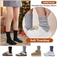 thumbnail image 4 of Merino Wool Boot Socks Size 5-9 Thermal Winter Warm Thick Cozy Hiking Socks for Men Women 3 Pairs, 4 of 6