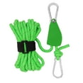 thumbnail image 5 of koolsoo Ratchet Pulley Rope Hanger Tent Wind Rope Reflective Tent Guide Rope Outdoor Guy Lines Tent Cords for Hiking Gardening Awning L and Green, 5 of 8