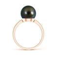 thumbnail image 2 of Angara Classic Tahitian Cultured Pearl Solitaire Ring in 14K Rose Gold for Women | June Birthstone Jewelry for Her, 2 of 7