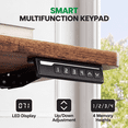 thumbnail image 3 of CHITOOMA 48" x 24" Electric Standing Desk，4 Memory Preset Height Adjustable Sit Stand up Desk with Headphone Hook for Office，Rustic Brown, 3 of 9
