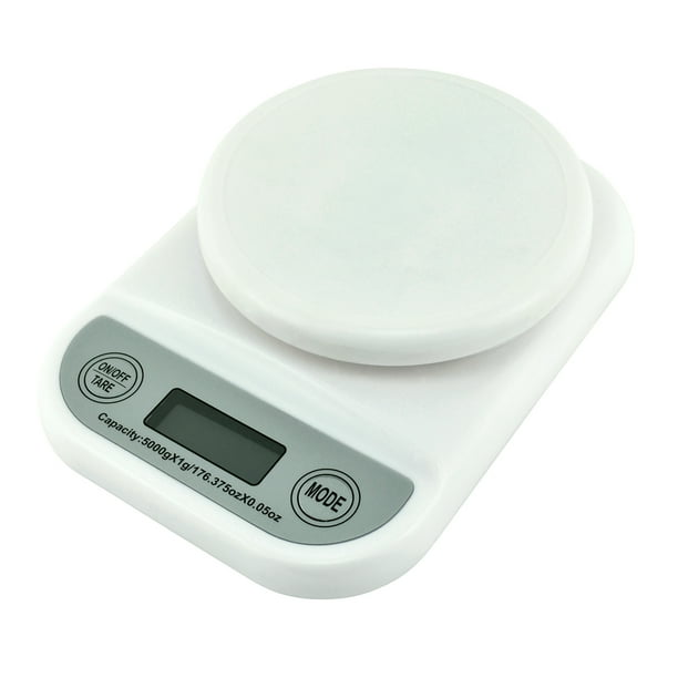 Bascula Digital De Cocina Kg Blanco Silverline BCD-5K-BLA