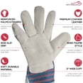 thumbnail image 2 of Guantes de piel de trabajo SAFE HANDLER Economy Heavy Duty, 3 pares, 2 of 9