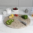thumbnail image 3 of Koville Luxury Marble Granite Cutting Board for Kitchen,Round, 16*16in, Ornamental, 3 of 6