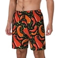 thumbnail image 1 of Fotbe Red Hot Chili Men’s Swim Trunks Quick Dry Swim Shorts Board Shorts with Mesh Lining-Medium, 1 of 6
