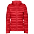 thumbnail image 4 of Purcolt Womens Cropped Puffer Jacket - Quilted Packable Lightweight Winter Coat - Stand Collar Long Sleeve Full Zip Windproof Insulated Snow Coats, 4 of 8