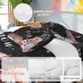 thumbnail image 2 of Christmas Snowman Bedding Duvet Cover Set Twin Size 4 Pieces Snowflake Gift Bird Winter Black Bedding Set with Zipper Closure, 1 Comforter Cover 68x86 Inches 1 Flat Sheet & 2 Pillow Cases, 2 of 7
