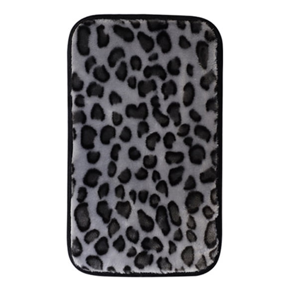 KAKOWELY Car Center Console Cover Plush Car Armrest Cover Leopard Auto Arm Rest Pad,12.6"X7.48"X0.39"
