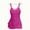 Hot Pink, variant on Qulqfy Womens One Piece Swimsuits Tummy Control Slimming High Waisted Swim Dress Flowy Tankini Swimwear with Skirt Bathing Suits for Women Over 60 L