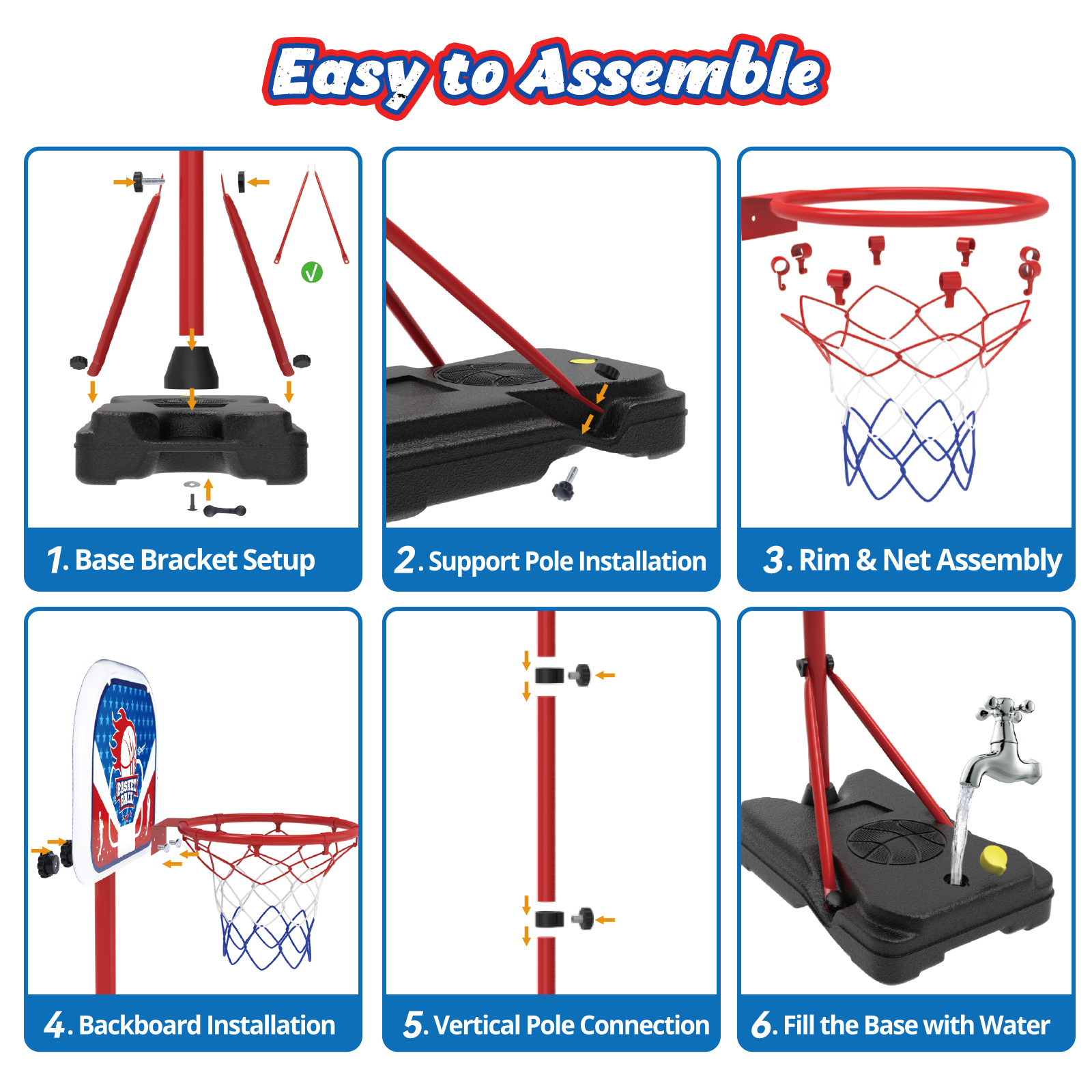 JoyStone Adjustable Basketball Hoop for Kids photo 4