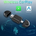 thumbnail image 3 of 2-En-1 Carplay Inalámbrico Android Auto Adaptador Inteligente AI Caja Dongle Soporte USB y Tipo-C con Cable Al Adaptador Inalámbrico, 3 of 5