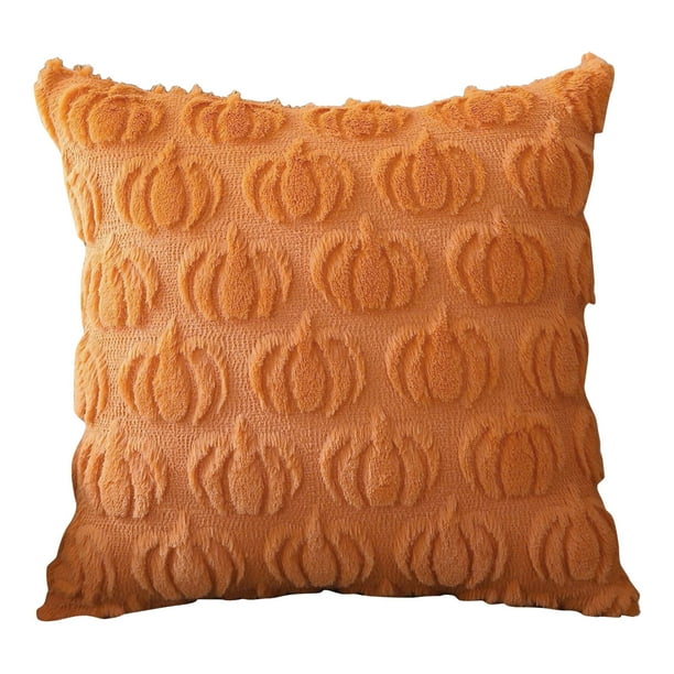 Funda de cojín decorativa de calabaza de Halloween para el hogar Funda de cojín decorativa de otoño para Halloween 45 x 45 cm Funda de cojín decorativa
