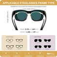 thumbnail image 3 of FEISEDY Polarized Sunglasses Fit Over Glasses Women, Fit over Glasses Sunglasses for Driving UV400 Protection B0250, 3 of 16
