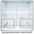 thumbnail image 3 of HAMPPLIES Storage Dividers for Shelves Refrigerator Divider White 1Pcs for Cooling, 3 of 6