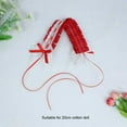 thumbnail image 4 of Tholdsy Suministros para muñecas, pieza reemplazada, banda para el cabello, ropa para muñecas, exquisita resistencia, regalo dulce, mano de Muñecas y casas de muñecas Rojo, 4 of 6