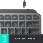 Logitech MX Keys Mini - Keyboard - backlit - wireless - Bluetooth LE - graphite