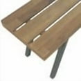 thumbnail image 4 of vidaXL Solid Acacia Wood Weather Resistant Patio Bench, Brown, 4 of 5
