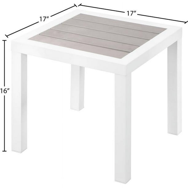 Meridian Furniture Nizuc End Table - Grey Meridian Furniture Nizuc End Table - Grey