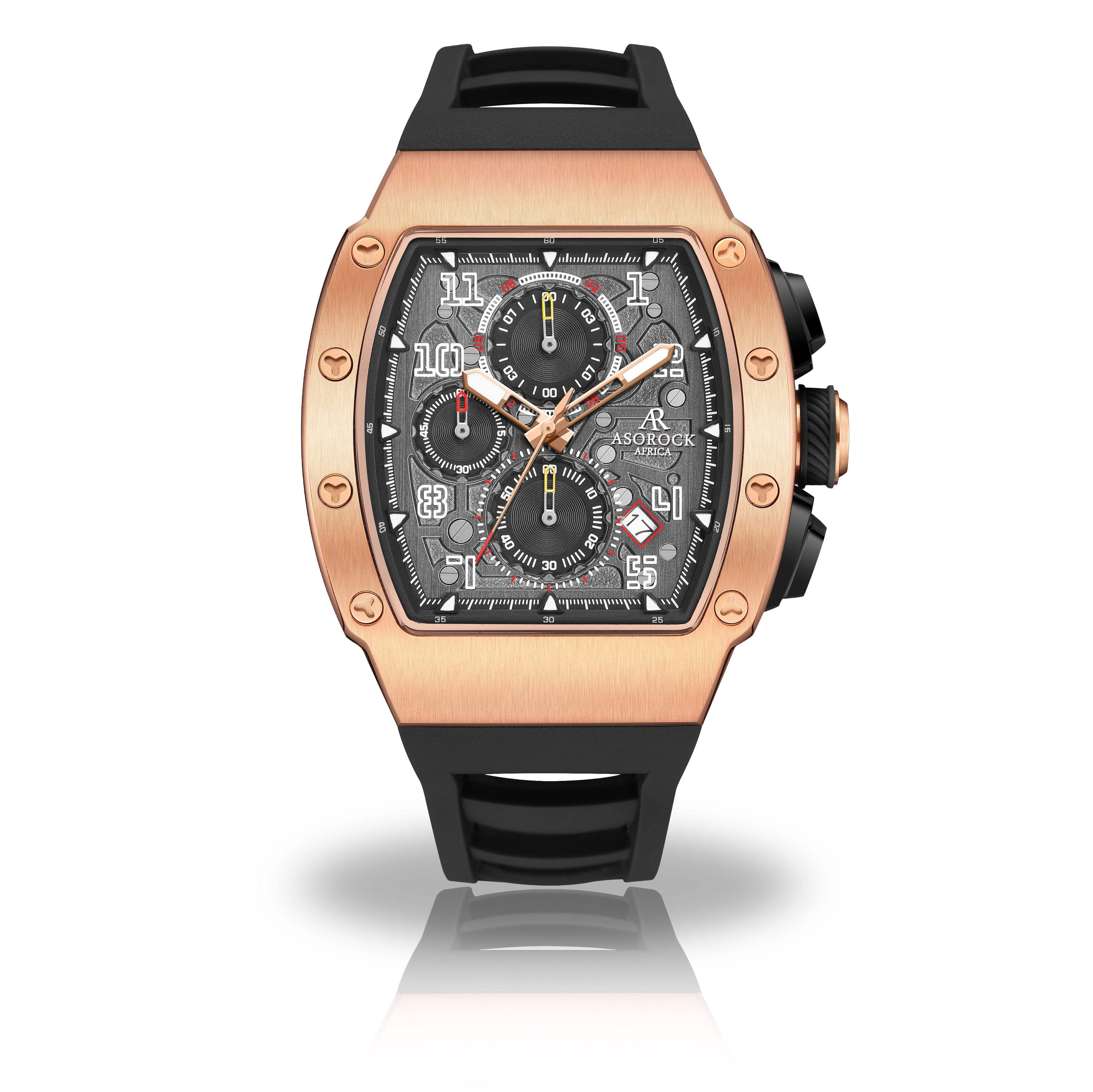 TW927 Men's Yamaha Factory Racing Black Dial Silicon Strap Chrono