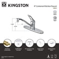 thumbnail image 4 of Kingston KB561 Wyndham One-Handle 3-Hole 8" Centerset Kitchen Faucet in Polished Chrome, 4 of 4