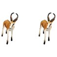 thumbnail image 4 of relayinert Figurines de Cerf Springbok Antilope Exquise Miniatures Collection pour 3 Ans et Plus Marron 2Set, 4 of 6