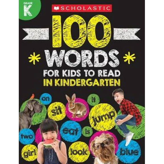 Pre-Owned 100 Words for Kids to Read in Kindergarten, (Paperback)