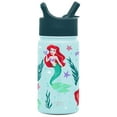 thumbnail image 2 of Simple Modern 14oz Disney Summit Kids Water Bottle Thermos with Straw Lid - Dishwasher Safe Vacuum Insulated Double Wall Tumbler Travel Cup 18/8 Stainless Steel The Little Mermaid Ariel's Treasures, 2 of 6