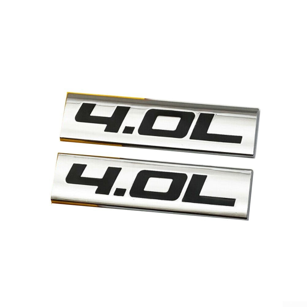2Pcs New V8 Flag Emblem Badge Sticker Metal Chrome Fit for Chevrolet Series