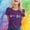 Purple, variant on Graphic Tees for Women T-Shirts Uni Crew Neck Top with Stylish Printed Design for Everyday Comfort and Modern Yellow S