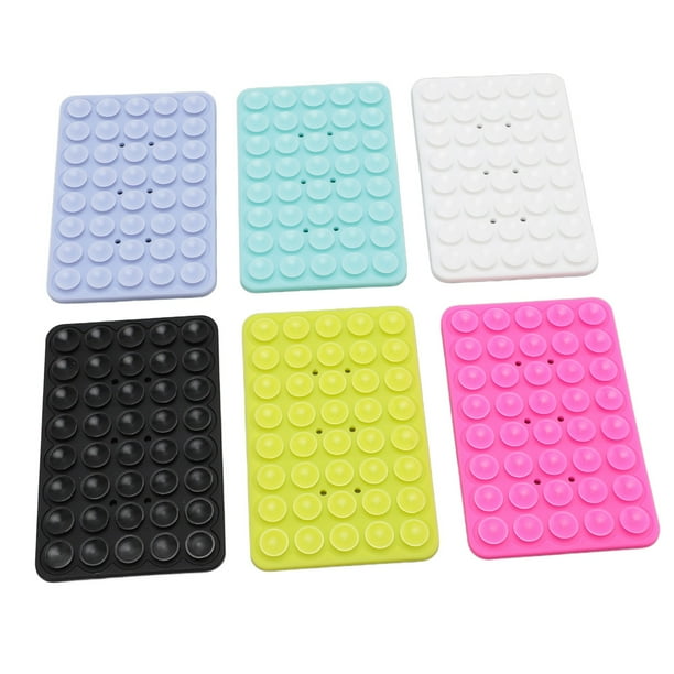 Tenedor Del Teléfono De La Succión Del Silicón, Soporte Lindo De La Caja Del Teléfono De La Succión 6pcs Para Los Espejos
