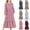 Red, variant on ATOGUTA Princess Dresses For Girls Long Sleeve Crew Neck Casual Striped Dresses Fall Flowy Dress with Pockets Party Holiday Outfits Size 4T-15, Coffee