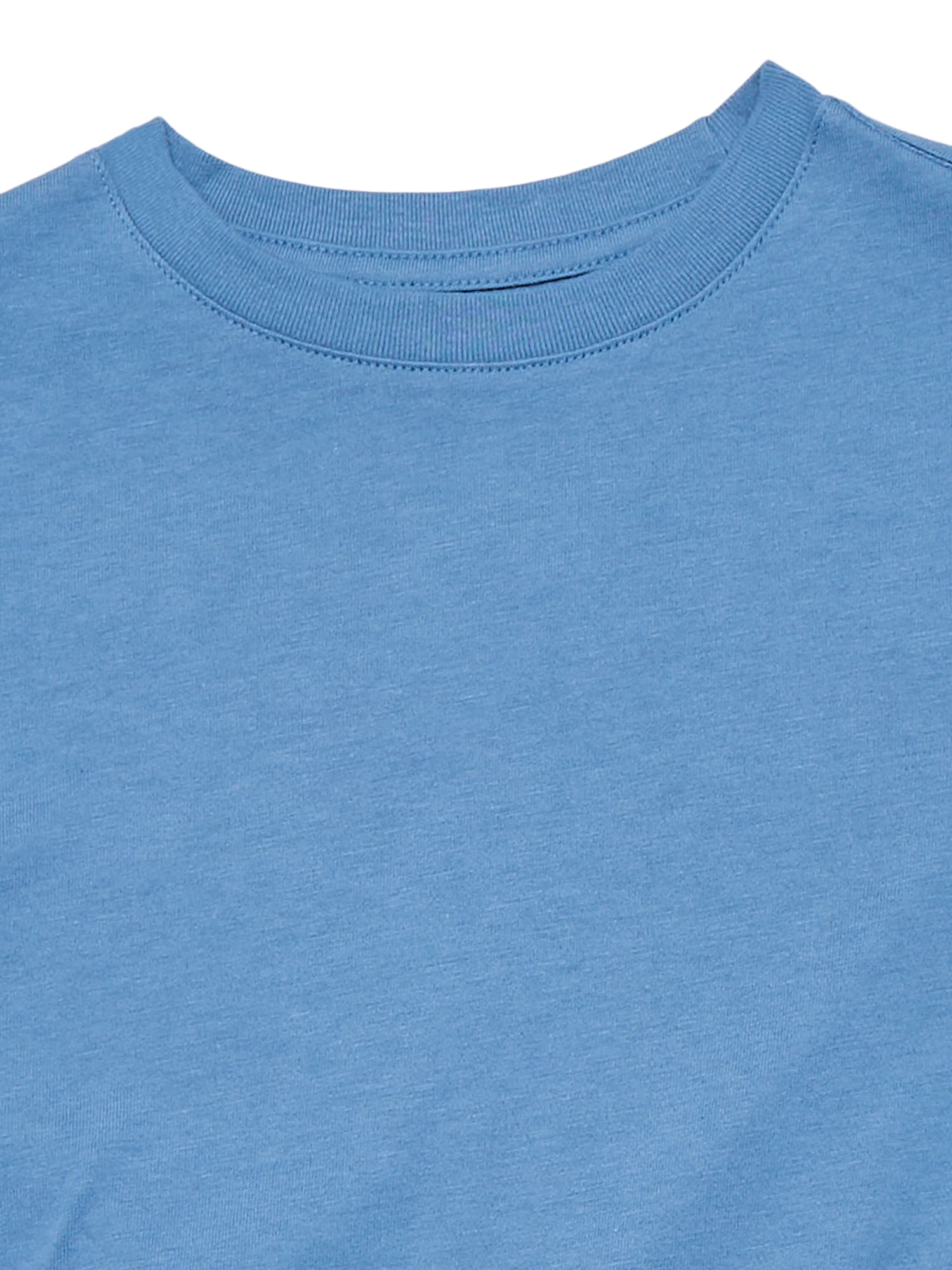 Wonder Nation Boys Short Sleeve Crewneck T-Shirt, 5-Pack, Sizes 4-18 & Husky