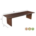 thumbnail image 6 of Taran Designs Belmont 108" Live Edge Solid Wood Dining Table in Dark Brown, 6 of 6