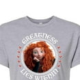 thumbnail image 3 of Disney Brave - Merida Greatness Lies Within - Juniors Cropped Cotton Blend T-Shirt, 3 of 5