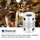 thumbnail image 5 of 1Pcs Acoplamiento de eje de aleación de aluminio de 3mm a 8mm L25xD19 Conector de motor paso a paso flexible Plata, 5 of 6