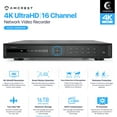 Nvrsoft Amcrest 4K NV4216-EI 16CH AI NVR, Smart NVR, Facial Recognition, Face ...