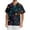Blue, variant on Domuza Scrub Tops Men Plus Size V-Neck Short Sleeve Horror Novelty Print Nursing Top Comfort Soft Elastic Working Blouse with Chest Pockets Earthy Yellow L