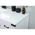 thumbnail image 4 of Elegant Decor Grant 42" Aluminum MDF Single Bathroom Vanity in White, 4 of 8