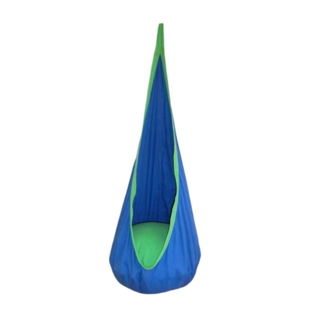 Silla hamaca para niños,Light Up Kids Pod Swing Seat Silla hamaca para niños,Columpio de hamaca colgante para niños con luces LED,Columpio con almohada inflable,Columpio Pod para niños
