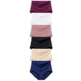 thumbnail image 1 of ManxiVoo Womens Solid Color Cotton Underwear Midrise Breathable Panties Multipack Essentials S Size Khaki, 1 of 2