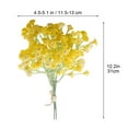 thumbnail image 3 of Meitianfacai 12.2" Silk Flower Bouquet - Lifelike Artificial Flowers for Wedding Centerpieces, Party & Wall Decor (No Vase)( Yellow ), 3 of 6