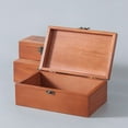 thumbnail image 3 of BUYISI Retro Wooden Storage Box Memory Keepsake Letter Treasure Chest Lockable L, 3 of 8