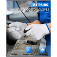 thumbnail image 2 of 24 Pairs Cotton Hand Working Gloves White Liners for Safety Work Thicker Men Women, 2 of 5