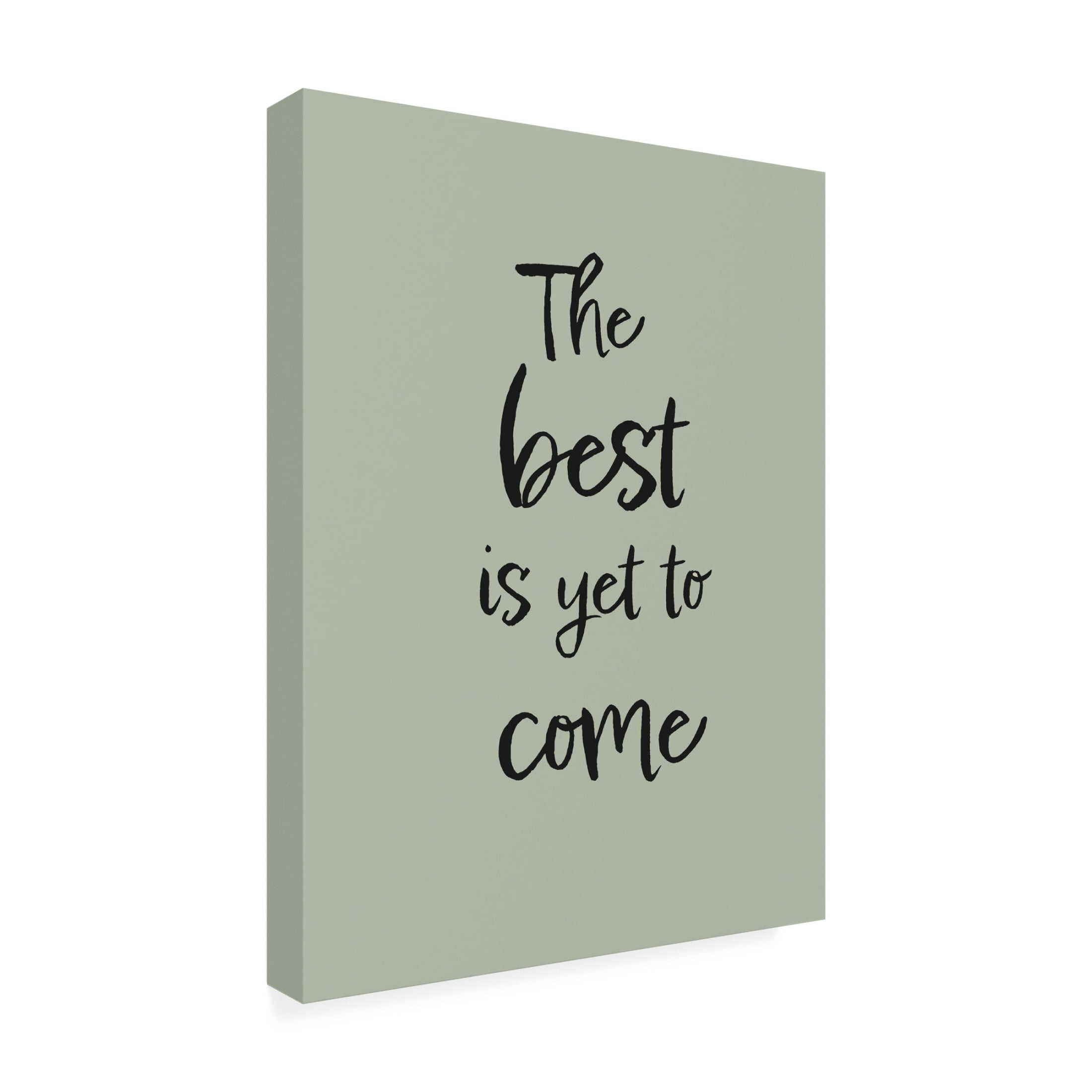 Trademark Fine Art Pictufy Studio The Best is Yet to Come Green Canvas Wall Art
