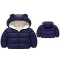 thumbnail image 3 of Baby Winter Coat Hooded Long Sleeve Zipper Warm Outerwears, 3 of 6