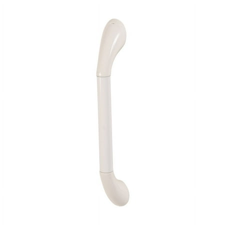 HealthSmart庐 Contoured Bathroom Safety Grab Bar, 24"H x 2"W x 3"D, White