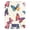 Vibrant Colorful Butterflies, variant on Haosy Kitchen Scale 11lb/5kg 0.1g Precision Digital Food Scale weight Grams Ounces and Pounds, Cupcakes and Birthday Candles